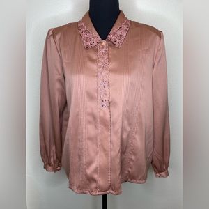 Vintage Lace Border Blouse